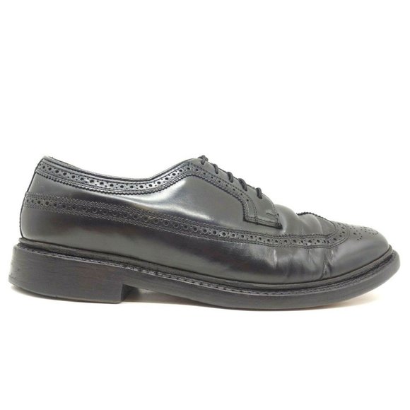 Florsheim Imperial Black Longwing Wingtip Lace Up Oxfords Shoes Men\'s 10.5 EEE main image 8